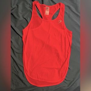 Gymshark Sheer Tank with open sides **CORAL color** color is more pink than pics